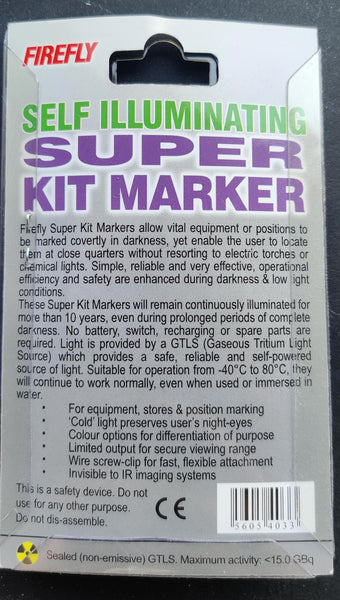 Nite GlowRing - Safety Marker - Tritium - (Clear Case) - 9 Colours