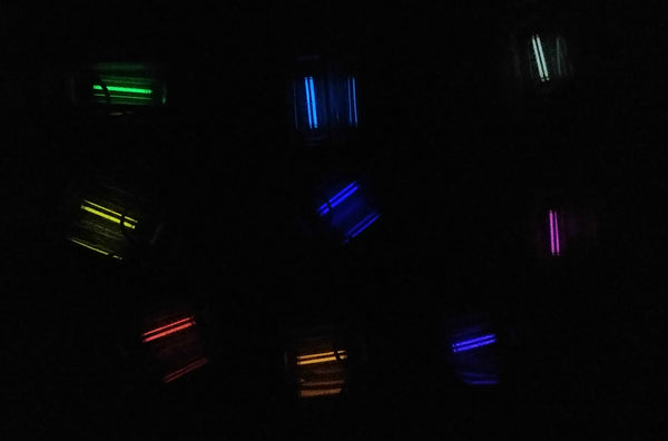 Nite Glow-Ring Glow IN THE DARK - Tritium - (Clear Case) - 9 Colours - Collect them All! Educational Products - Science & Engineering Toy