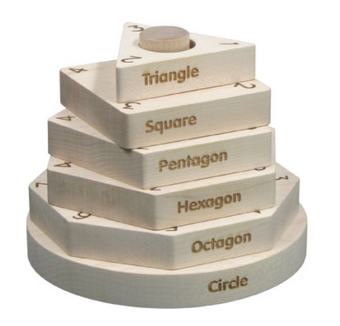 Shape Stacker (Premium) (Made in USA)  - Science & Engineering Toy