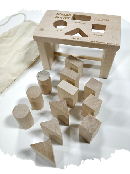 Shape Sorter Bench (Premium) (Made in USA) Math Games and Puzzles - Science & Engineering Toy