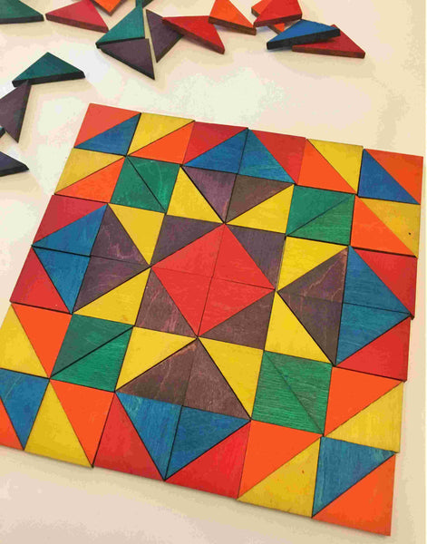 Mosaic Triangles (96-pack) (Made in USA)  - Science & Engineering Toy