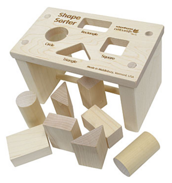 Shape Sorter Bench (Premium) (Made in USA) Math Games and Puzzles - Science & Engineering Toy